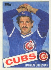 1985 Topps Baseball Cards      189     Warren Brusstar